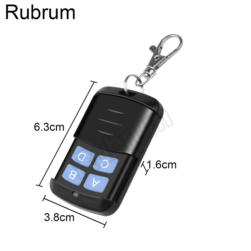 Rubrum 433Mhz Universal Wireless Remote Control Switch AC 220V 110V 1CH Relay Receiver Module 433 Mhz Garage Light Transmitter |