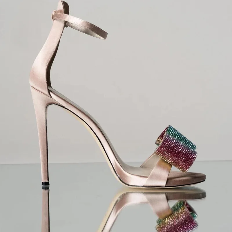 Босоножки Doris женские с ремешками забавные туфли на высоком каблуке красные