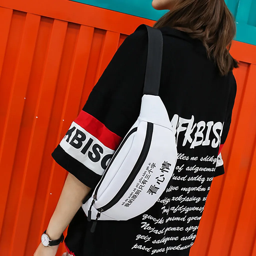 Сумка мессенджер на плечо для мужчин и женщин модная спортивная поясная сумочка