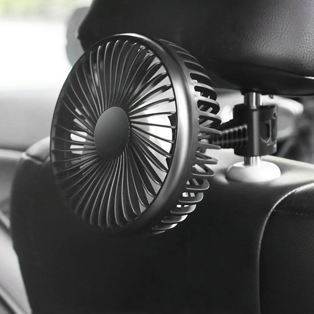 

Electric Car Fan For Rear Seat Portable Car Rear Seat Fan Automotive Goods Car Accessories USB Charging