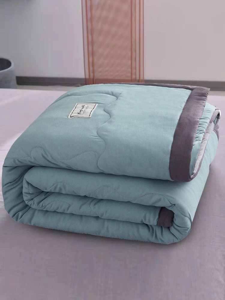 

Wash cotton summer air conditioning quilt summer cool by the core student dormitory single thin double summer spring autumn thin