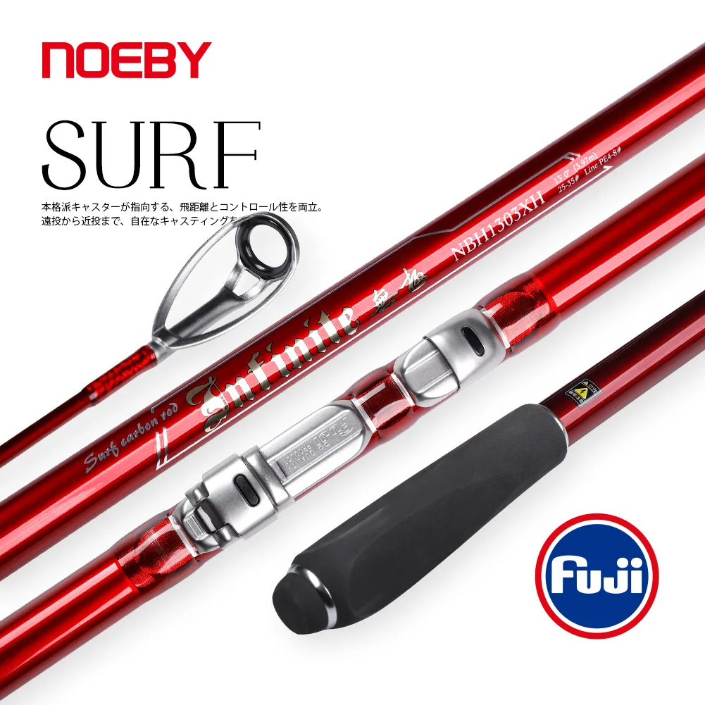 Углеродная рыболовная удочка Noeby 3 х секционный спиннинг 397BX 428BX 2021 100 г для морской
