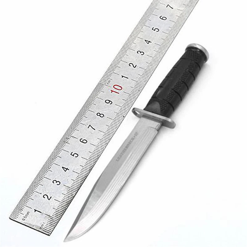 

Black fiber handle tactical straight knife sharp hunting diving knife 5Cr13Mov fixed blade survival tactical Straight camping