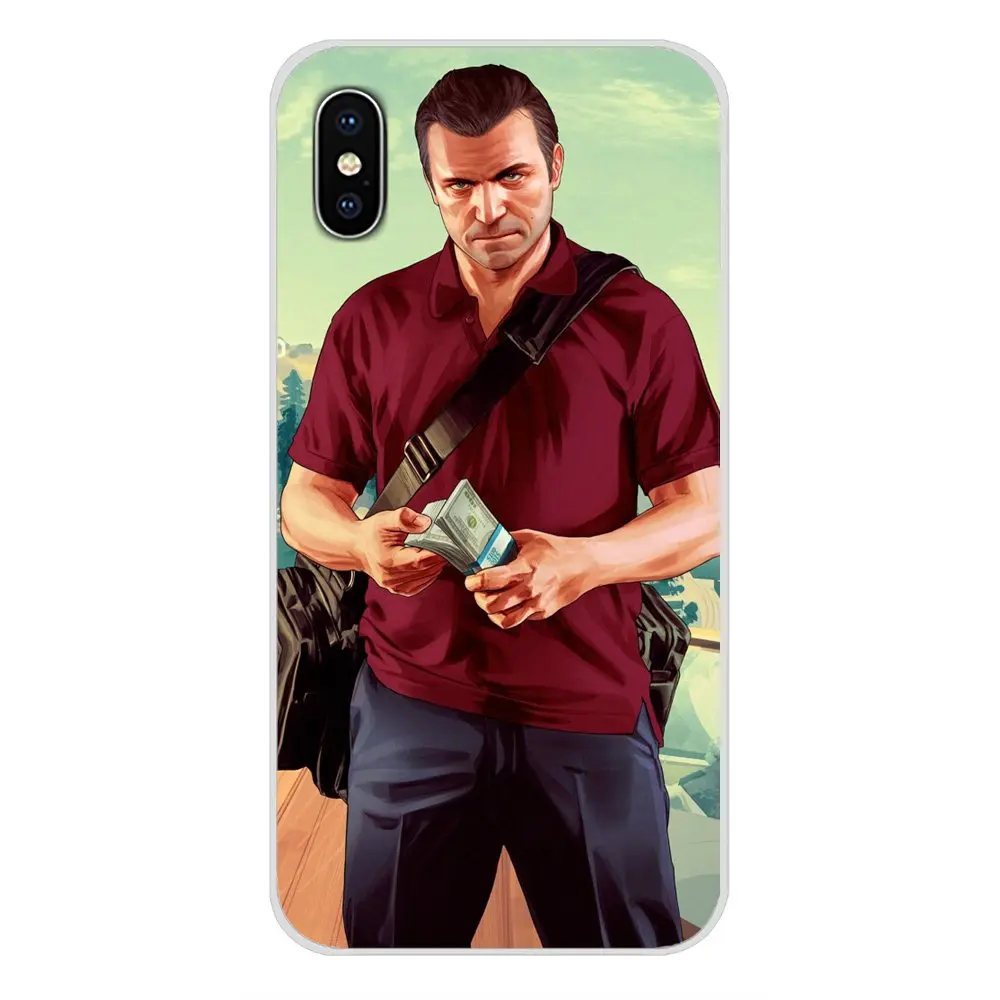 San Andreas GTA Grand Theft Auto 5 для Motorola Moto X4 E4 E5 G5 G5S G6 Z Z2 Z3 G G2 G3 C Play Plus мягкие прозрачные чехлы |