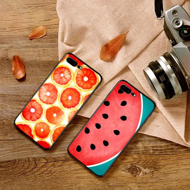 Мультяшный фруктовый чехол для iPhone XS Max XR Мягкий силиконовый X 6 6S 7 8 Plus Coque Funda |