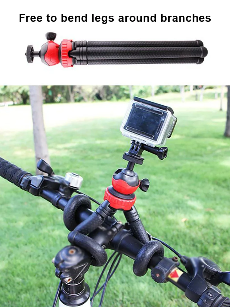 

Bendable Adjustable Tripod For IPhone Mini Flexible Camera/DSLRGopro Nikon/Canon Tripod With Wireless Remote Control Phone Clamp