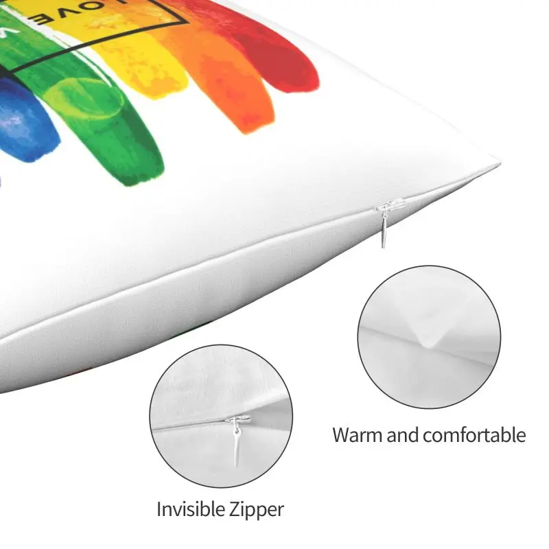 Радужный Флаг ЛГБТ любовь побеждает Радуга Краски глбт Чехлы диван дома