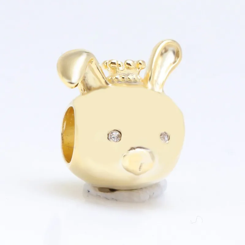 

Original 925 Sterling Silver Bead Golden Zodiac Beads Fit Pandora Women Bracelet & Necklace Diy Jewelry