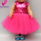 40 см-43 см платье для куклы Ретро Черное меховое платье для девочки 18 