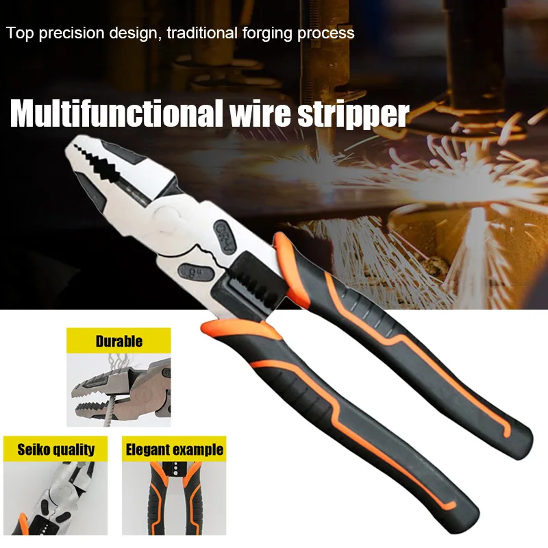 Плоскогубцы электрики обжимной инструмент 9-дюймовый для зачистки проводов