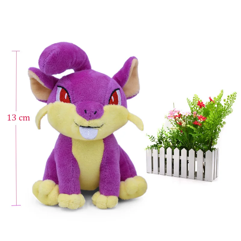 Rattata Аниме Стиль Кукла Gyarados погремушка Scolipede Machop Gastly Kangaskhan Lucario чучела Peluche плюшевые игрушки Рождественский подарок - Цвет: Rattata