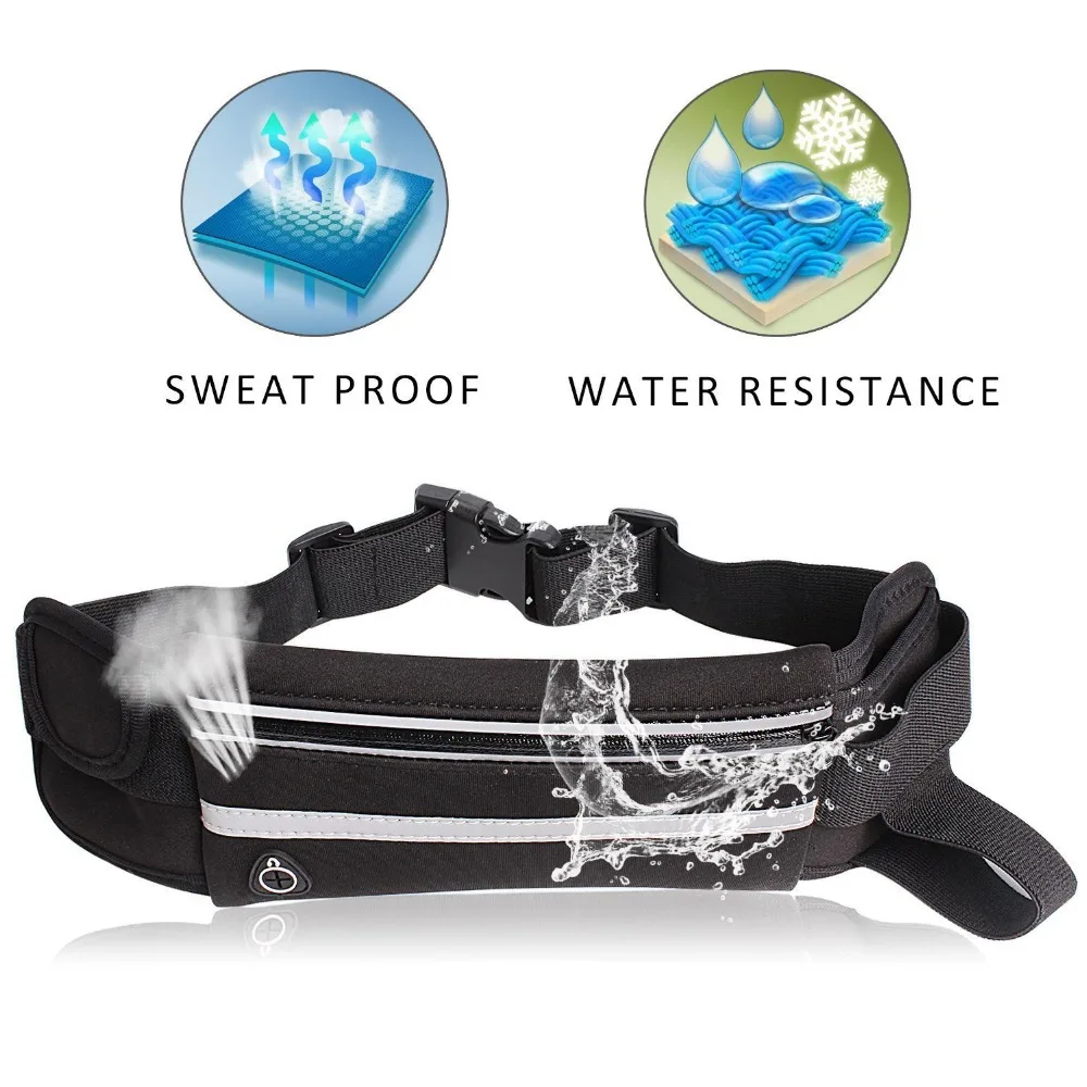 

Waist Bag Belt Bag Running Waist Bag Sports Portable Gym Bag Hold Water Cycling Phone Bag Waterproof Women Running Belt