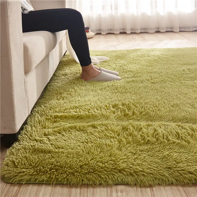

Carpet For Living Room Modern Fluffy Rectangular Bedroom Carpets Balcony White Pink Gray Non-Slip Polyester Carpet 140cm*200cm