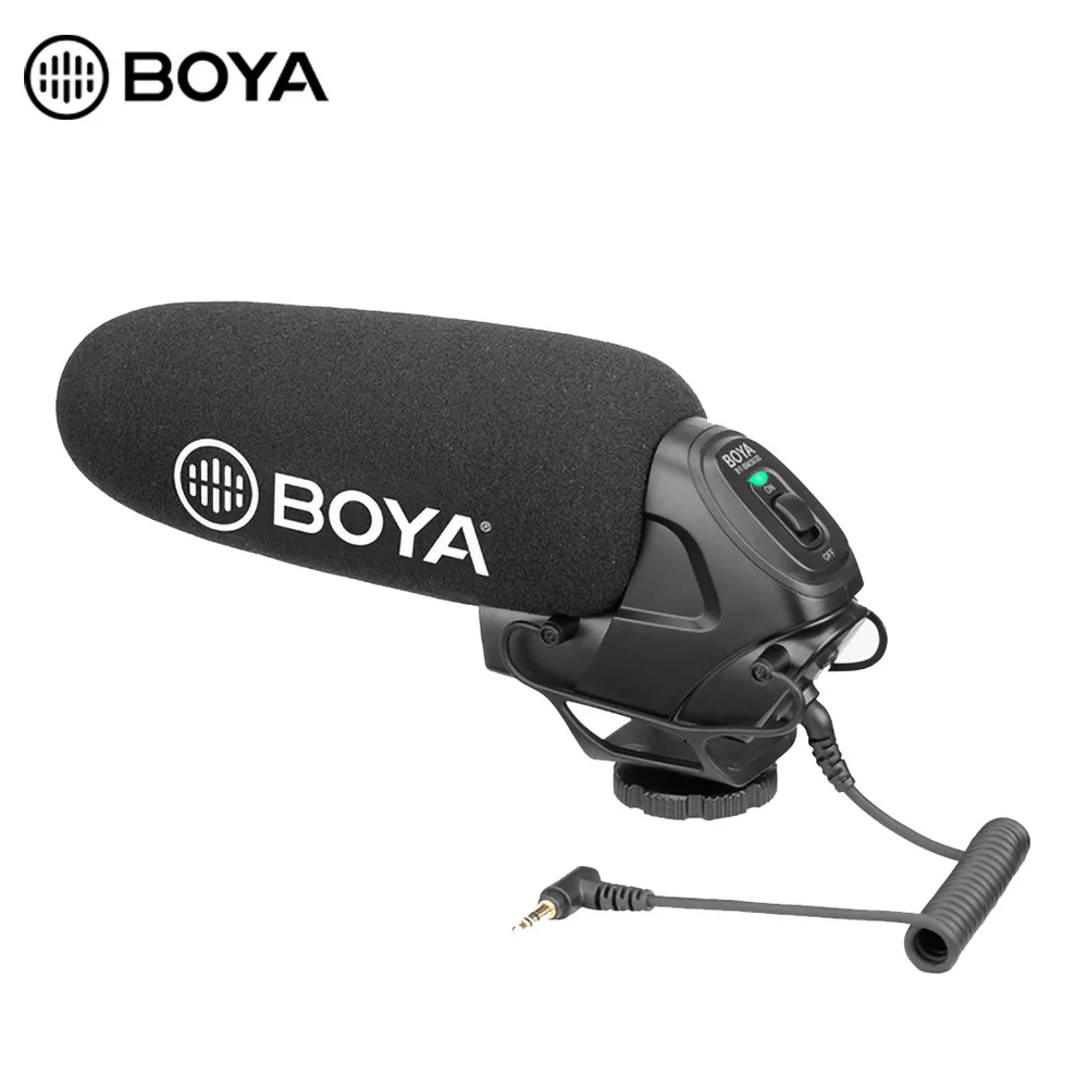 

BOYA BY-BM3030 на камеру дробовик микрофон 3,5 мм разъем для наушников для DSLR видеокамеры Аудио рекордер видео микрофон