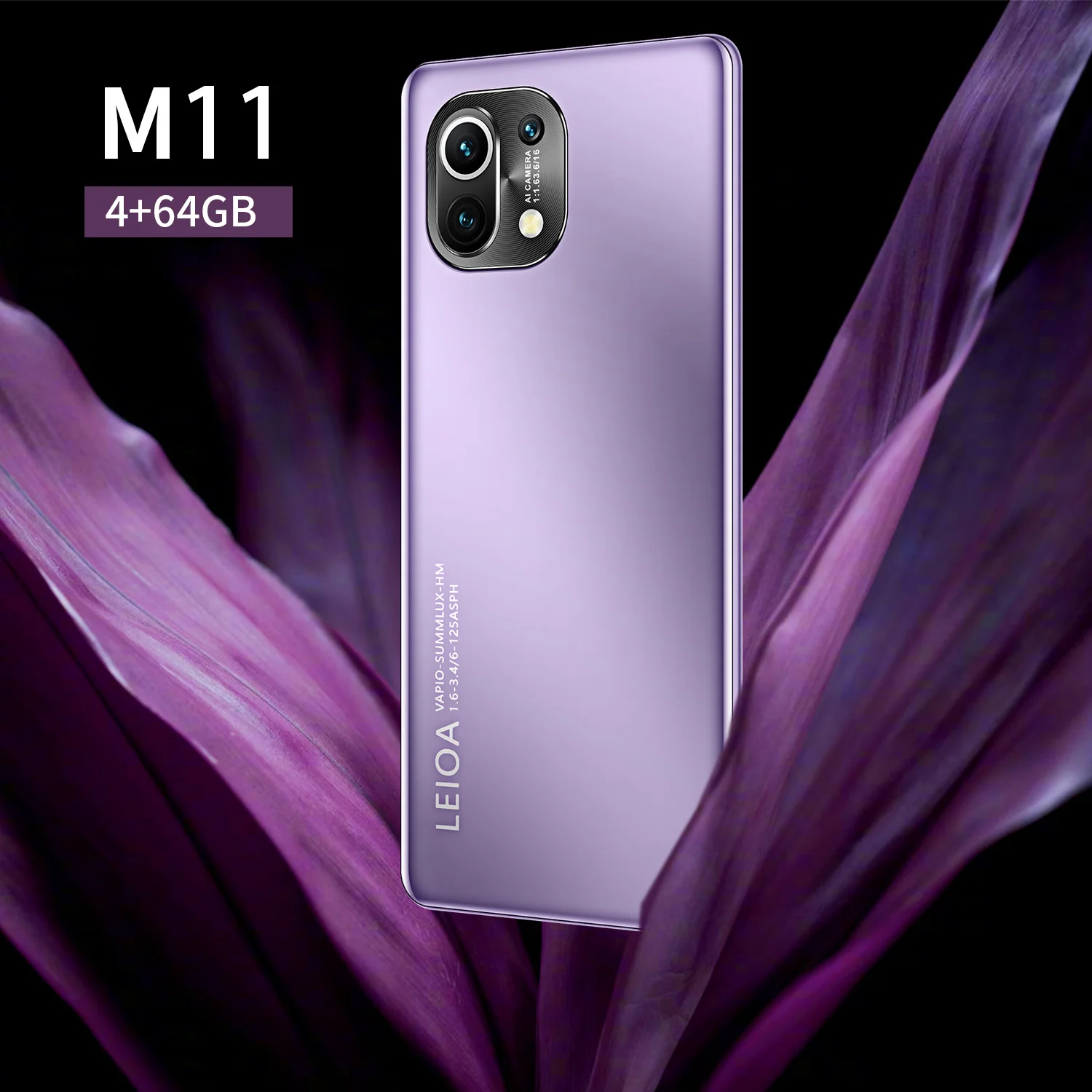 

2021 Hot 5.0 Inch 64GB/128GB 10 Core 8+16MP Cell Phone MTK6889 Face Fingerprint Unlock Dual SIM+SD 3800mAh Smart Phone Global
