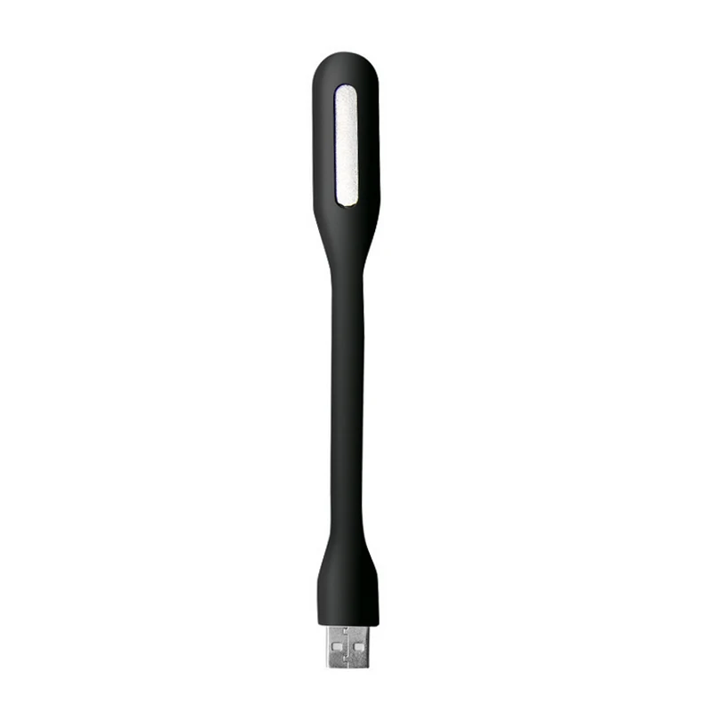black Супер Яркий USB светодиодный фонарь для портативного компьютера, ПК, ноутбука, настольного чтения, Usb клавиатура, USB светодиодный светильник - Испускаемый цвет: black