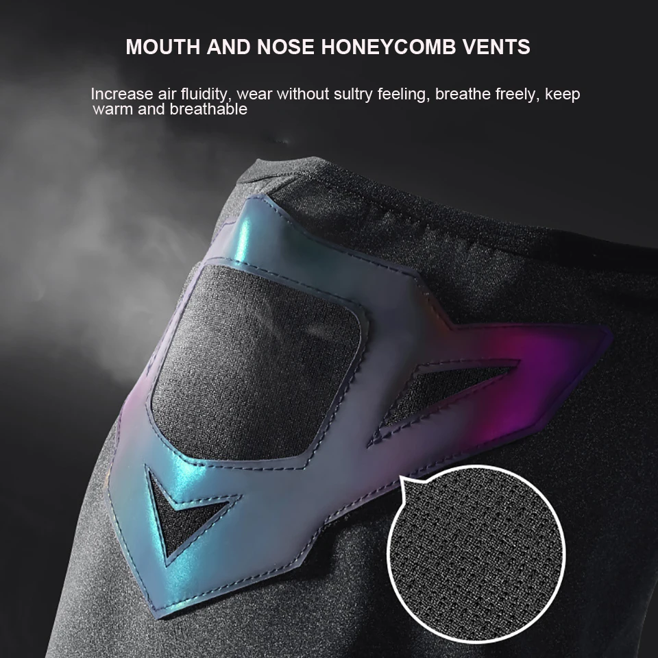 Зимняя теплая маска WALK FISH для ночной рыбалки дышащий ветрозащитный шарф