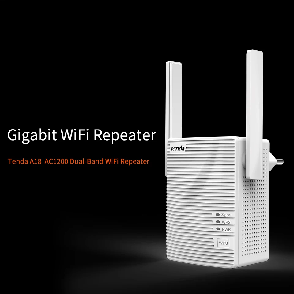 Беспроводной Wi Fi ретранслятор Tenda A18 Boost AC1200 универсальный беспроводной