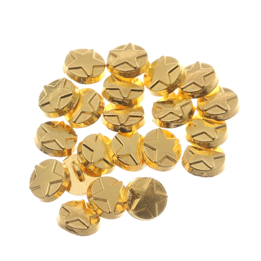 20/40 Pcs Mini Buttons Handmade Doll Clothes Tiny 5mm Star Pattern Decoration Buckles for DIY Dolls Clothing Sewing Accessories | Игрушки и