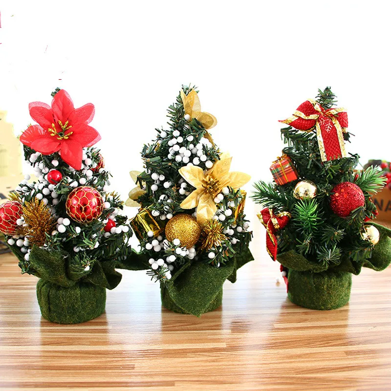 Рождественская елка красное Рождественское украшение настольное для