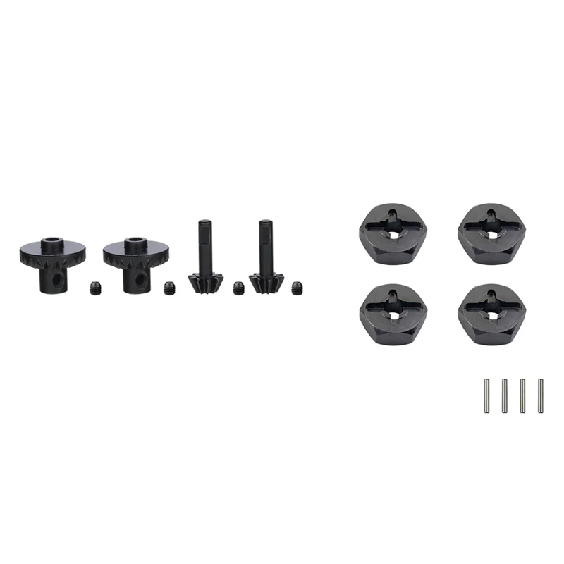 

Передняя и задняя оси технические шестерни для WPL B24 B36 C14 C24 и 7 мм до 12 мм металлический комбайнер ступицы колеса шестигранный адаптер