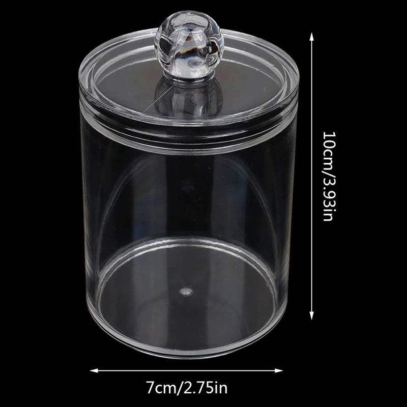 

Single Layer Clear Acrylic Storage Box Holder Transparent Cotton Swabs Stick Cosmetic Makeup Organizer Case 7X10CM