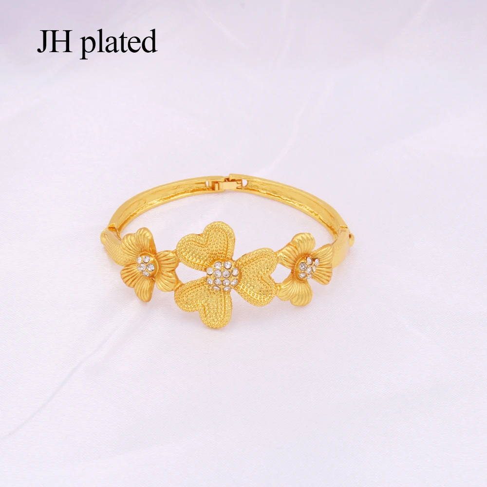 Dubai luxury gold jewelry sets African Ethiopia wedding party gifts for women Necklace Bracelet earrings ring jewellery set | Украшения и