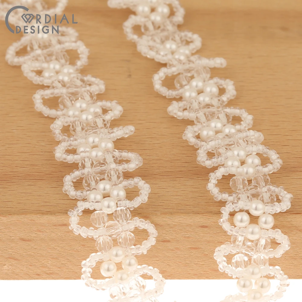 

Cordial Design 10Pcs 20*340MM Jewelry Accessories/Crystal Chains For Necklace/Hand Made/Imitation Pearl/DIY Seed Beads Making