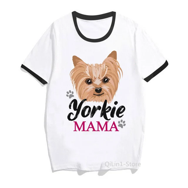 Крутая футболка с графическим принтом I Am So Yorkie забавная Женская для мамы и Йорка