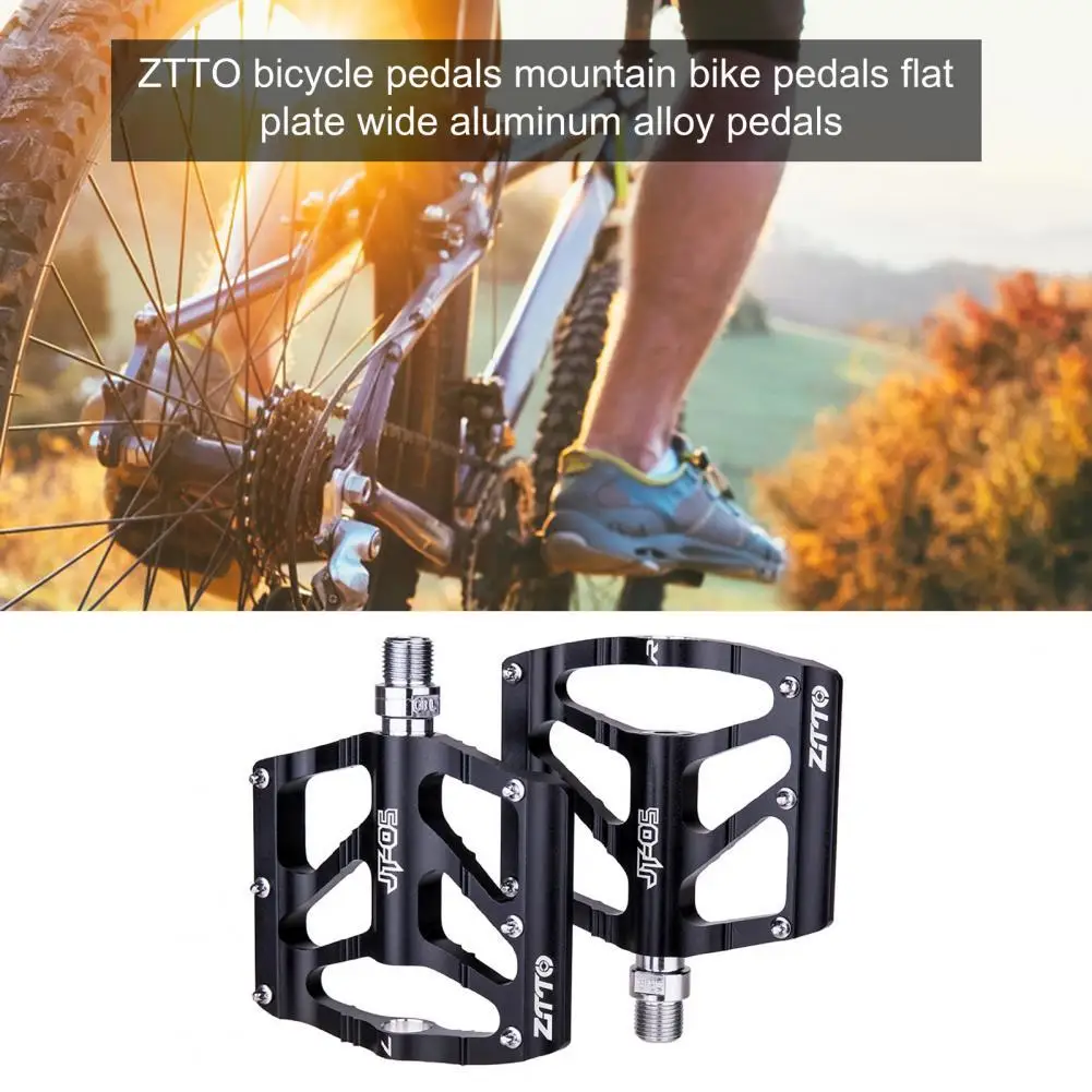 

1 Pair MTB Aluminum Alloy Flat Bike Pedal Ultralight Mountain Road Bike XC AM BMX Anti-slip DU Bearings Bicycle Pedals