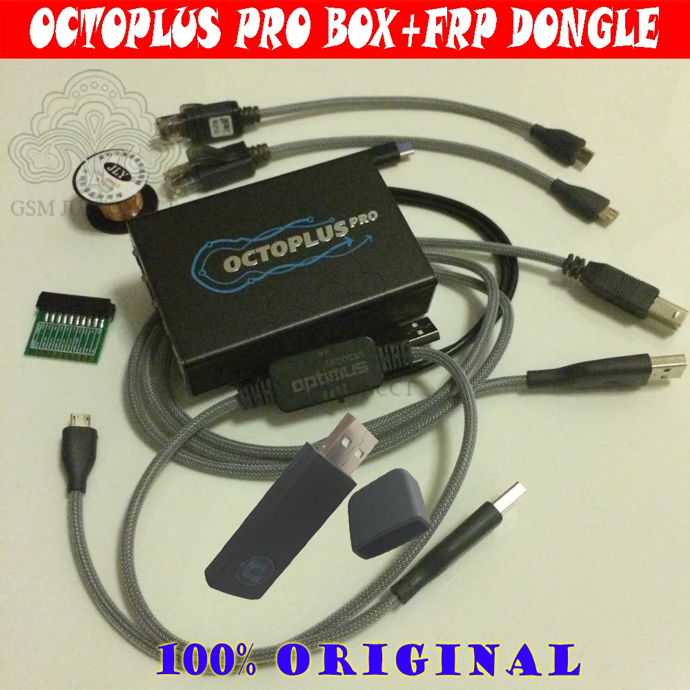the NEWEST Original Octoplus Pro Box + Cable Adapter Set+Octoplus FRP Dongle ( Activated for Samsung LG eMMC/JTAG ) |