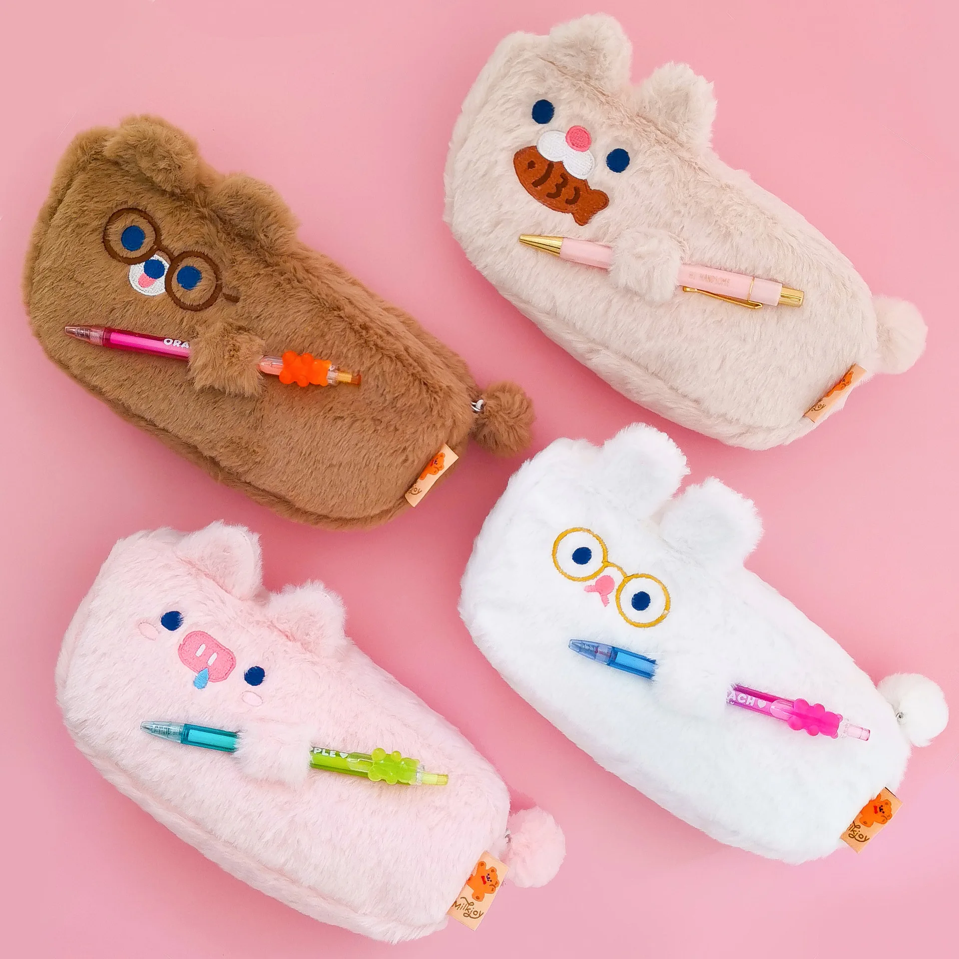 

1pcs Kawaii Pencil Case Doodle plush pencil case School Pencil Box Pencilcase Pencil Bag School Supplies Stationery