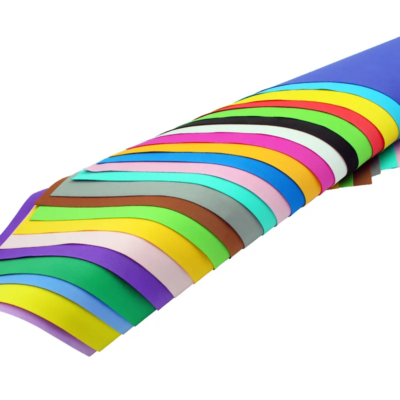 

Colored sponge paper 50*50 thick 1mm large sheet of foamed paper handmade DIY intelligent materials kindergarten rubber paper