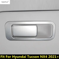 for hyundai tucson nx4 2021 2022 car seat glove box handle decorative sequins cover trim silver stainless steel accessories