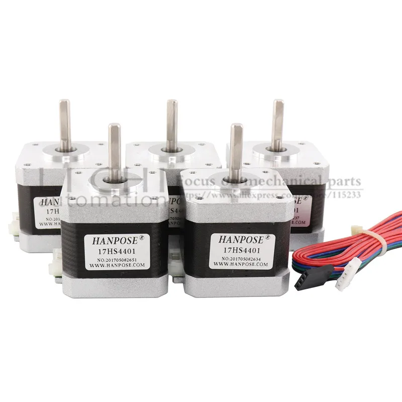 17HS4401 шаговый двигатель 40 мм 1.7A 12V Nema17 шаговый двигатель 42bygh 4-свинец ЧПУ RepRap 3D-принтеры