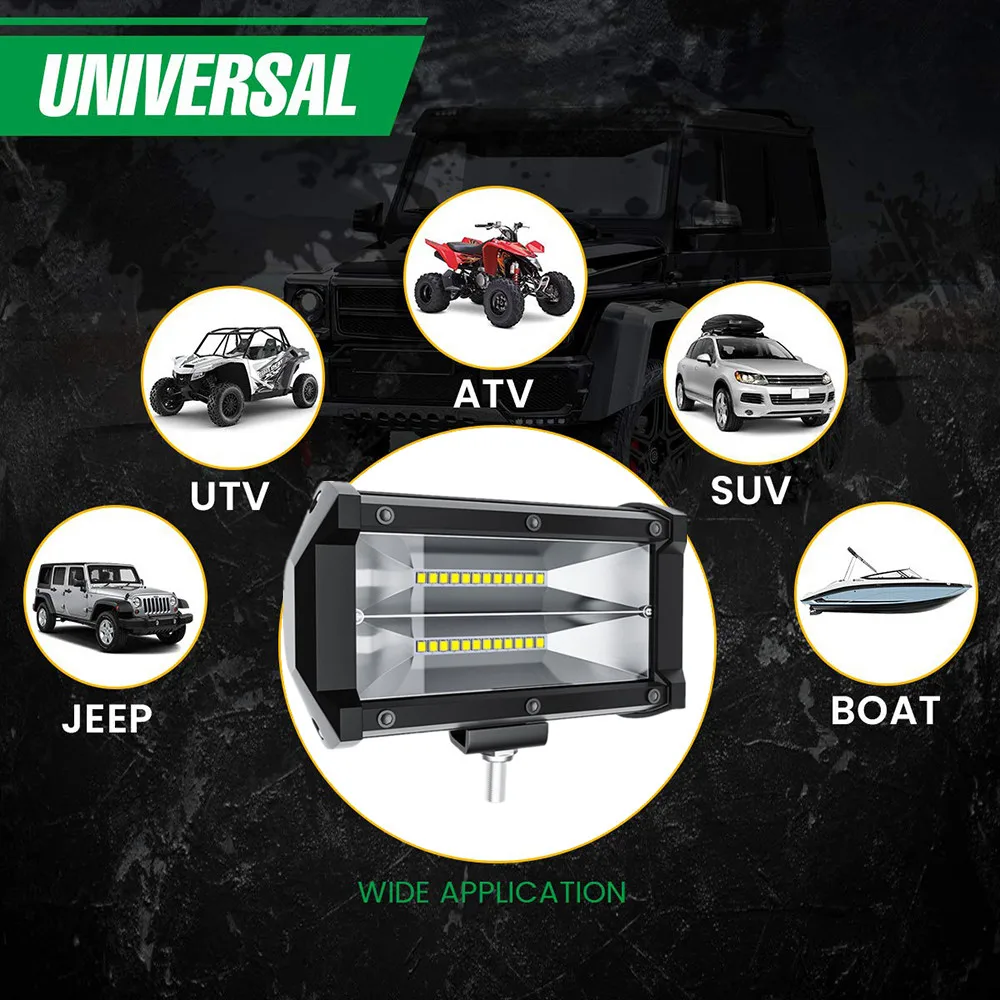 Светодиодный светильник для автонавигации 72 Вт 24 шт.|Световая рейка/рабочее