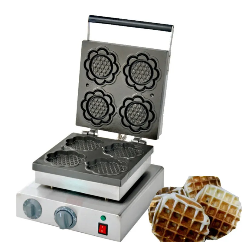 

BEIJAMEI Bakery Equipment Electric Waffle Baker Commercial Sunflower Shapes Waffle Maker to Make Flower Waffle Machine