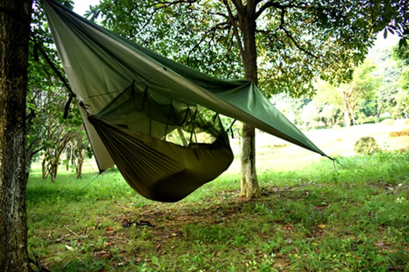 Палатка гамак армейского зеленого цвета с сеткой от комаров|Палатки| |