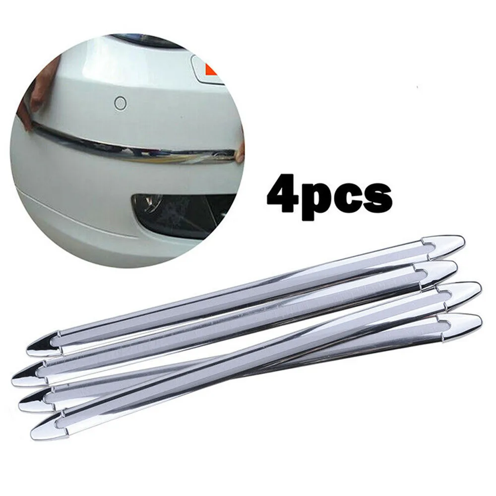 

4Pcs Car Crash Bar Car Styling Bumper Protector Auto Corner Guard Anti-Scratch Strips Car Bumper Lip Protect Trim Bar