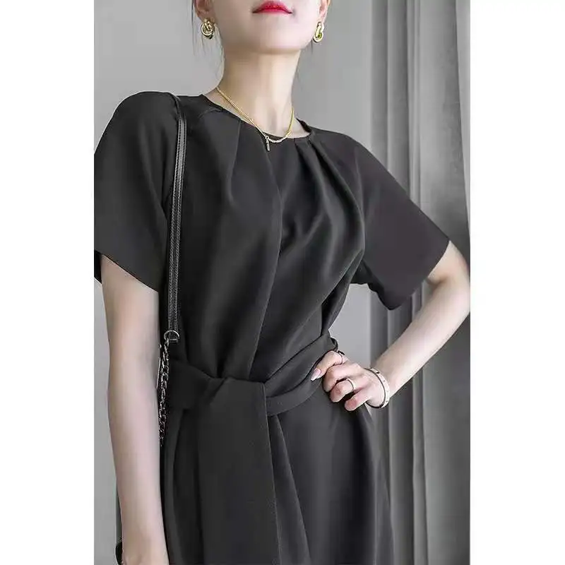 

2021summer new style sweet, age-reducing,waist and thin,three-dimensonal mid-length temperament party fashion dress