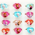 12 шт.лот Disney холодное сердце принцесса Эльза Анна Акриловые Детские кольца на пальцы вечерние костюмы день рождения стаканчики для вечеринки, подарков Товары для вечерние