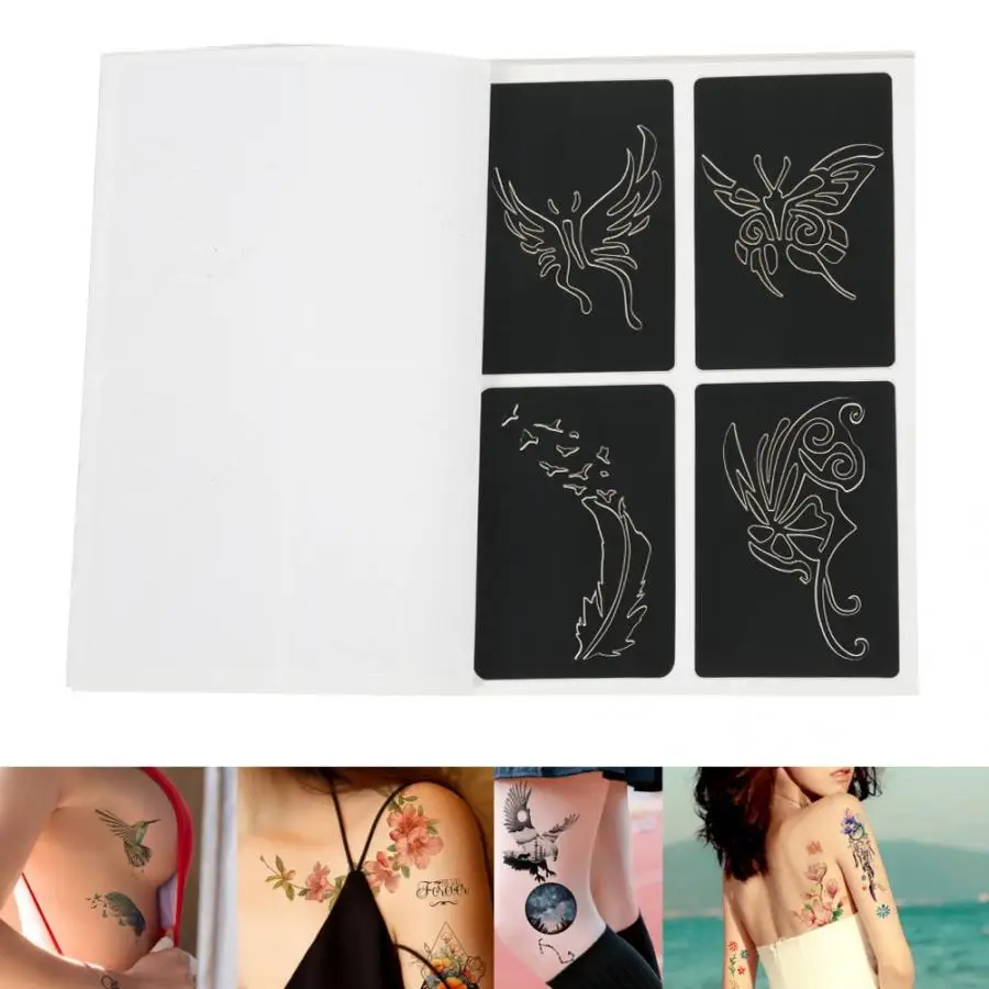 Трафареты для татуировок с 169 узорами полуперманентный маленький рисунок