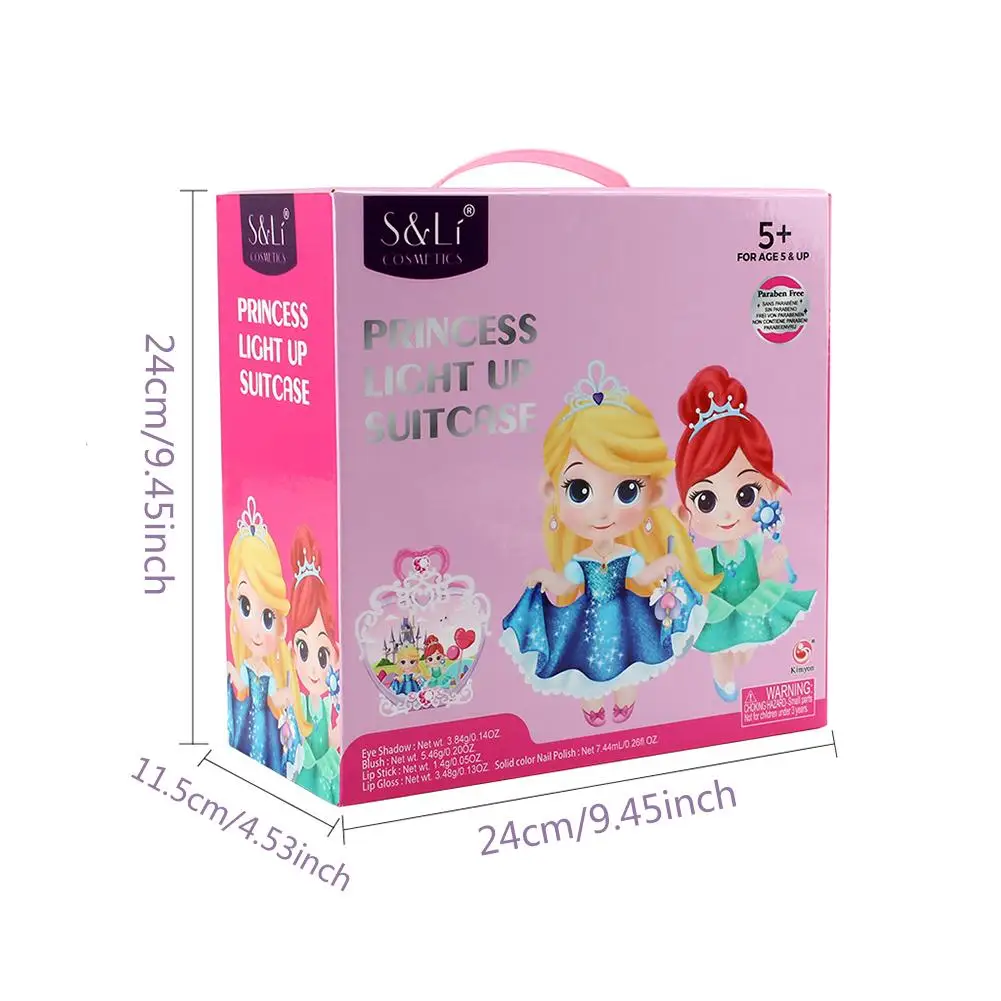 39 шт. набор косметики игрушки Наборы для макияжа светодиодсветильник