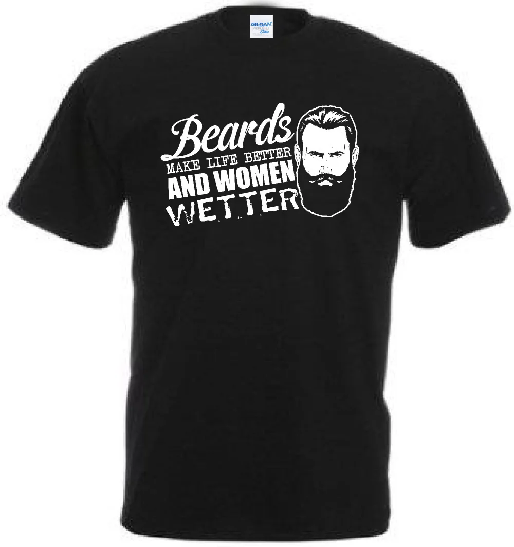 Summer Cotton Man Men Style Fun Beard Men's Bar Shop Logo Rude T-Shirt Gift Ideabrand Tee Shirt T | Мужская одежда