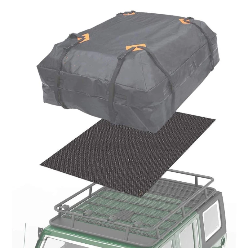 

50LC Roof Rack Cargo Carrier Bag for Cars SUVs Travel Luggage Road Trip Waterproof 600D Foldable Mats Cover