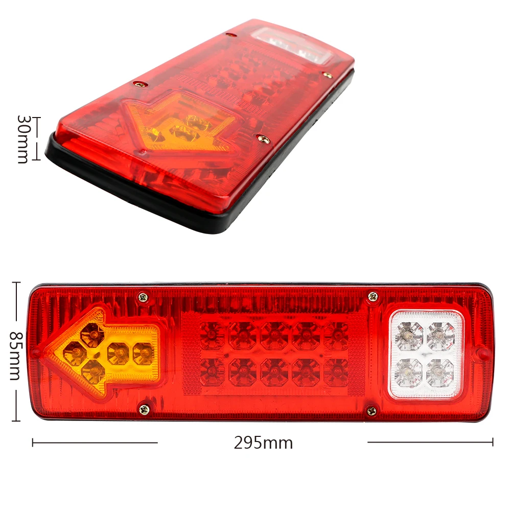 LEEPEE 19LED хвост Реверсивные огни фонари стоп-сигналы 12V 24V для прицепа Грузовые