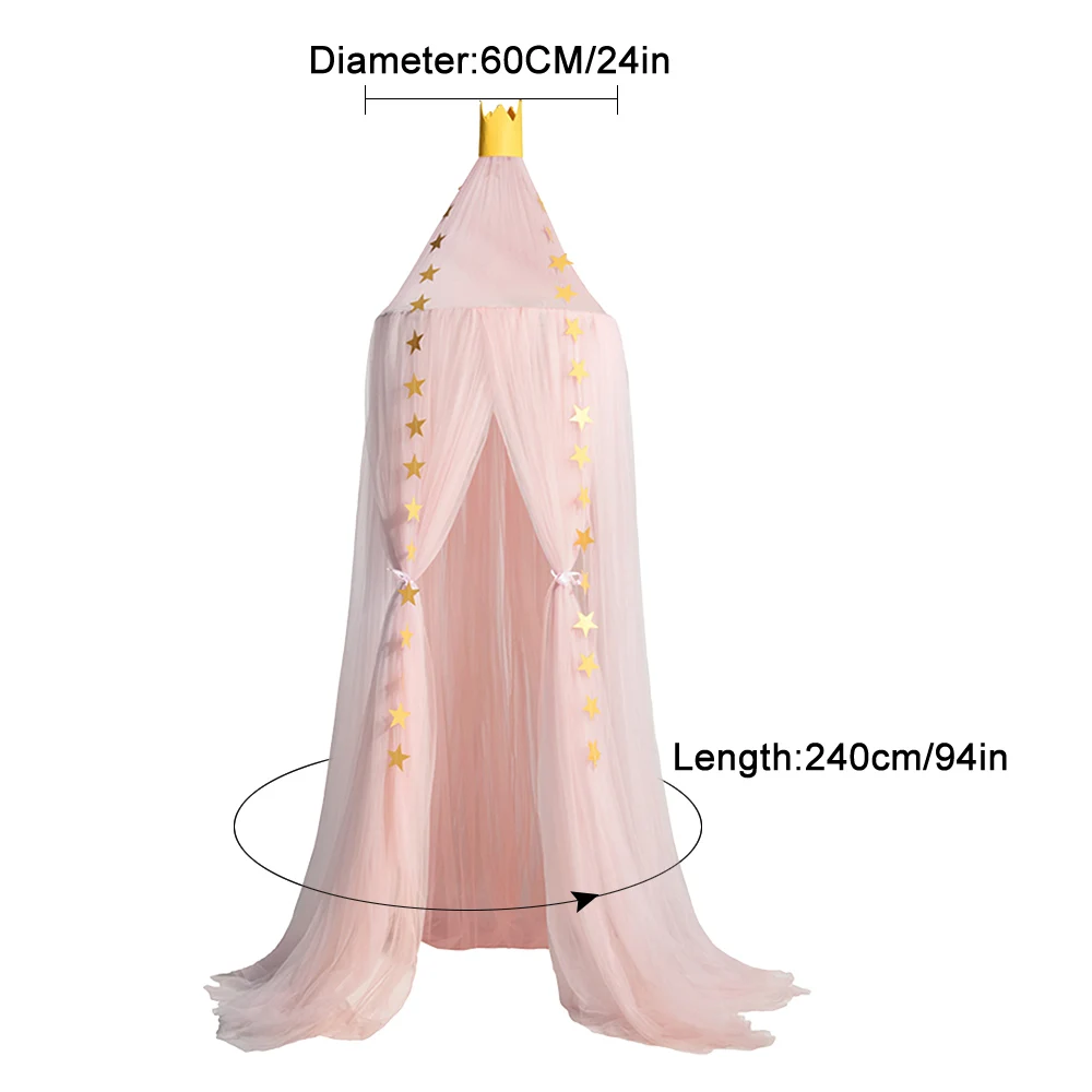 НОВЫЙ Купол постельные принадлежности для девочек принцесса москитная сетка