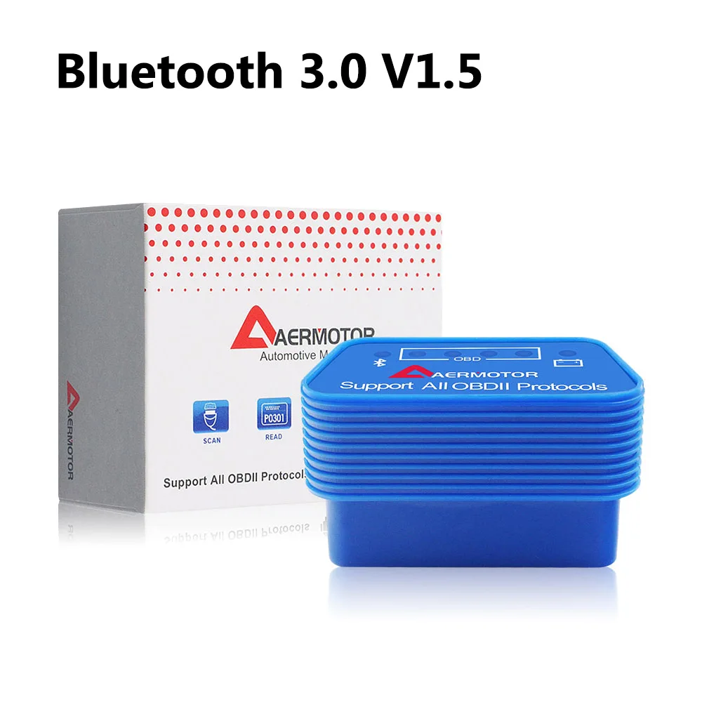 Bluetooth 3.0 Инструменты для диагностики автомобиля Bluetooth Wifi OBD2 II ELM327 V1.5 для Volkswagen VW Jetta Passat Golf Phaeton EOS Scirocco Sharan сканер - Цвет: Bluetooth 3.0