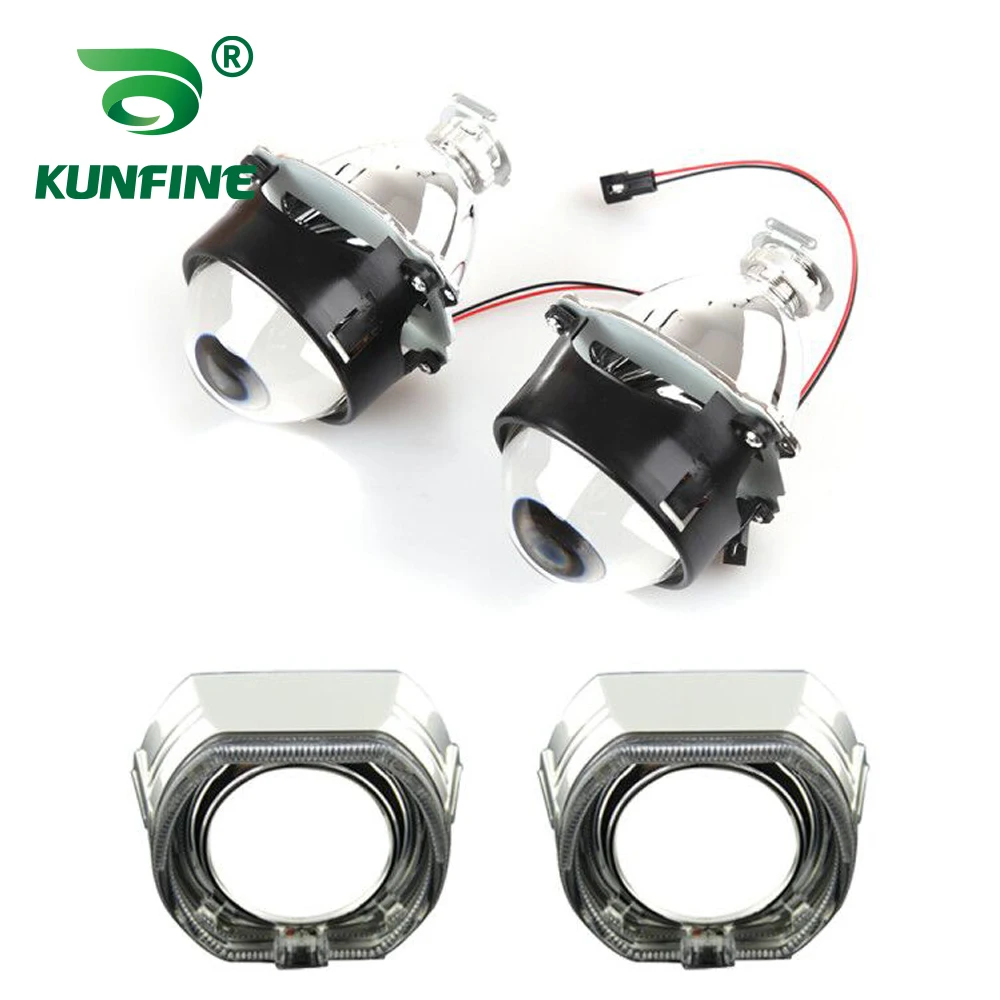 Биксеноновые HID Проекционные линзы KUNFINE 2 шт./лот 3 0 дюйма с дальним и ближним