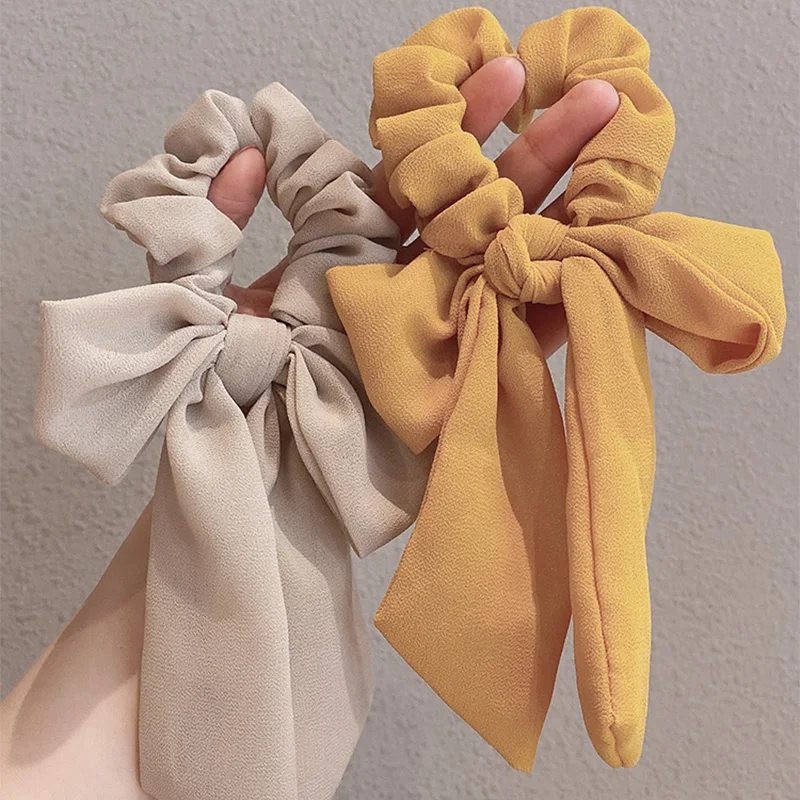 Женская эластичная лента для волос элегантная однотонная повязка на голову с
